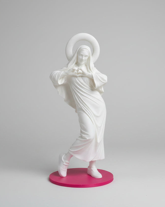 Madonna Heart Customizable Pop Edition - 3D Printed Art Statue with Custom Base 22 cm