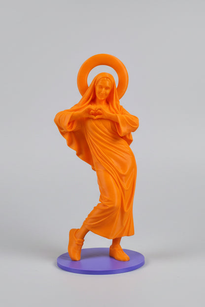 Madonna Heart Customizable Pop Edition - 3D Printed Art Statue with Custom Base 22 cm