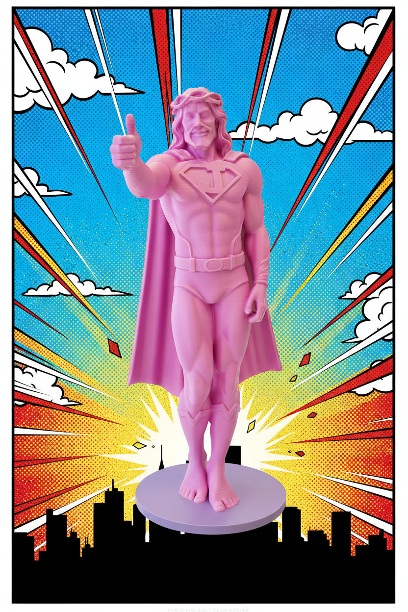 SuperJesus, 22 cm Pop Art Statue