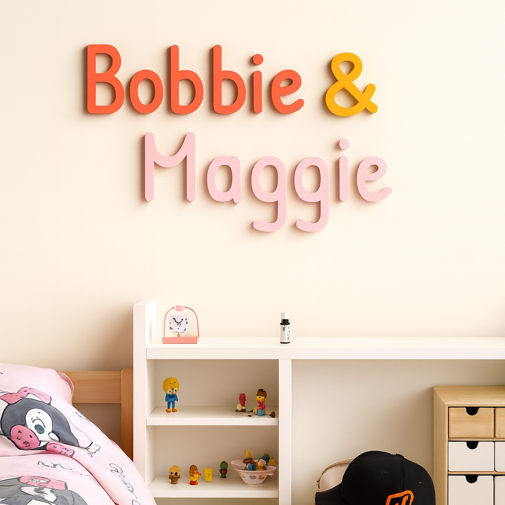 Personalized 3D letters