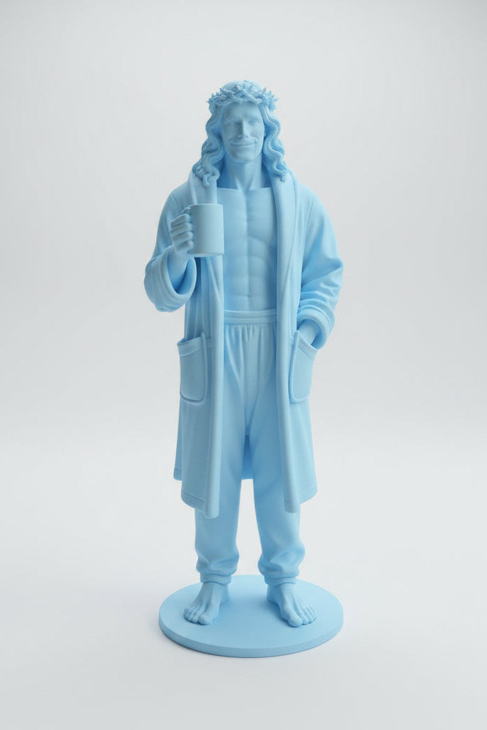 Morning Glory Jesus™ – Pop Art Saint Statue, 22cm
