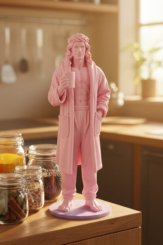 Morning Glory Jesus™ – Pop Art Saint Statue, 22cm