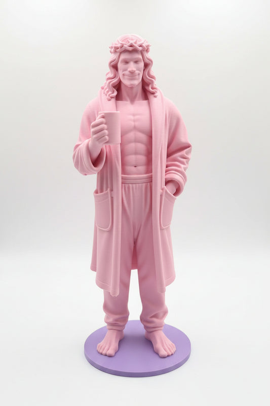 Morning Glory Jesus™ – Pop Art Saint Statue, 22cm